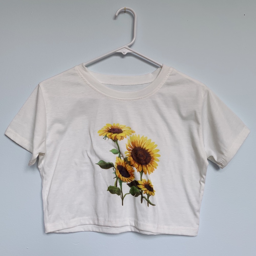 sunflower crop top